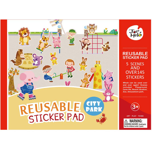 Jar Meló - Reusable Sticker Pad Set - City Park