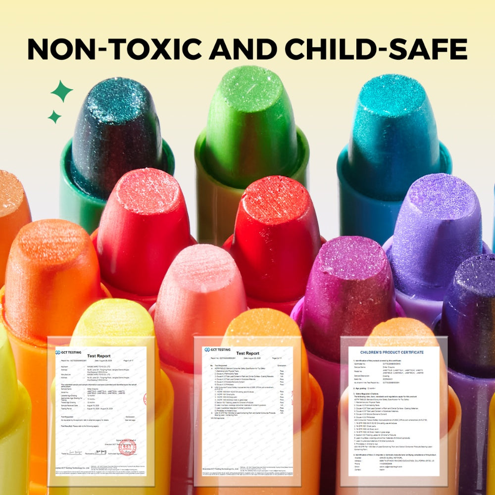 Jar Meló - Twistable Washable Glitter Crayons - 24 Colours
