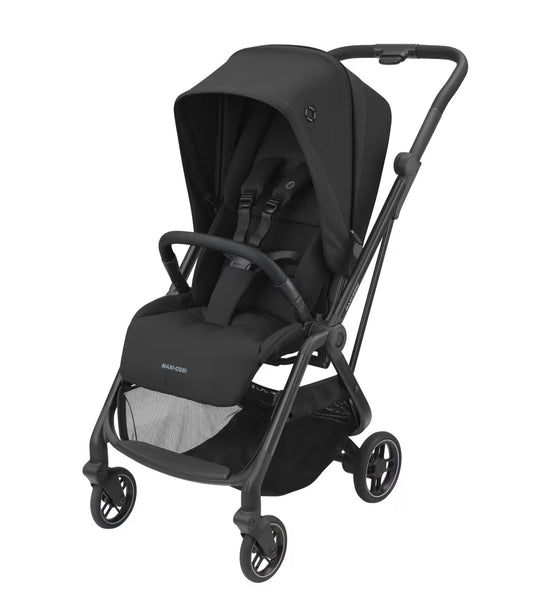 Maxi-Cosi Leona² Travel System with Pebble S Car Seat & FamilyFix S Base in Black