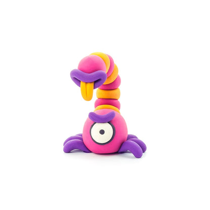 Hey Clay - Modelling Air-Dry Clay with Fun Interactive App - Burger, Trio, Scorpio, Series Aliens, 6 cans