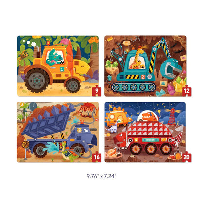 Mideer - Level Up Puzzles - 4-in-1 - Level 2 Dinosaur Projects