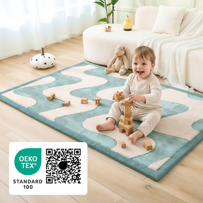 Hakuna Matte - CloudSoftRise Play Mat 3D Carpet - Waves 170 x 120 x 2.5 cm