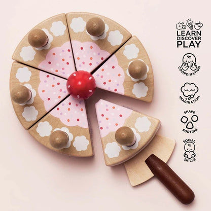 Le Toy Van - Sliceable Birthday Cake & Candles - 14pcs