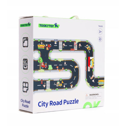 TookyToy - City Road Puzzle Play Set