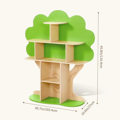 TookyToy - Tree Bookshelf for Kids Reading Nook