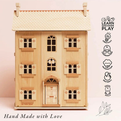 Le Toy Van - The Grand Natural Wood Dolls House