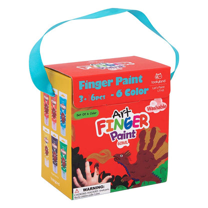 TookyToy - Finger Paint - 6 Colors - 60ml