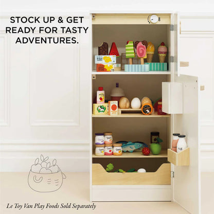 Le Toy Van - Wooden Freestanding Fridge Freezer - 10pcs