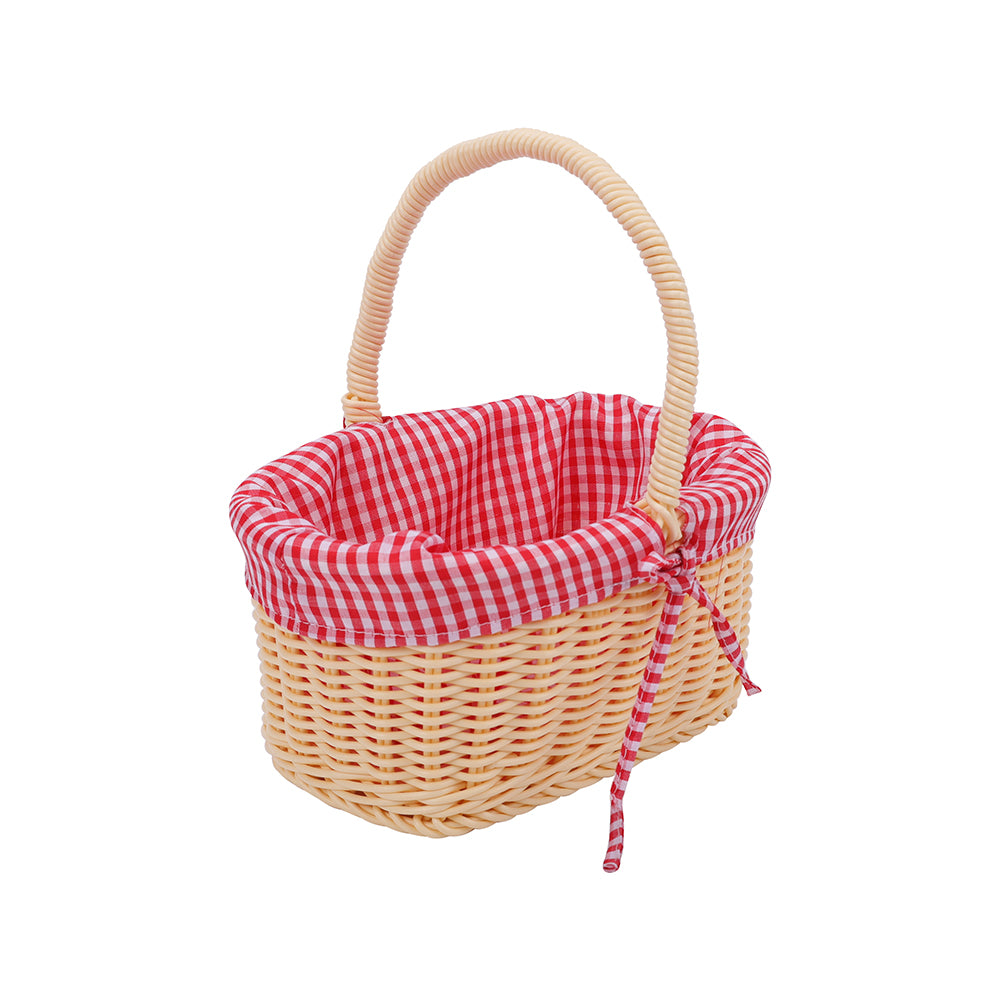 TookyToy - Pretend Play Wooden Picnic Basket Toy Set - Motherhood