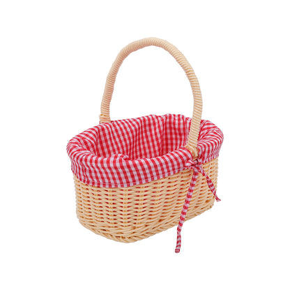 TookyToy - Pretend Play Wooden Picnic Basket Toy Set - Motherhood