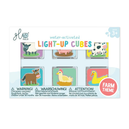 Glo Pals - Water Activated Light-Up Sensory Toys - Farm (6 Pack)