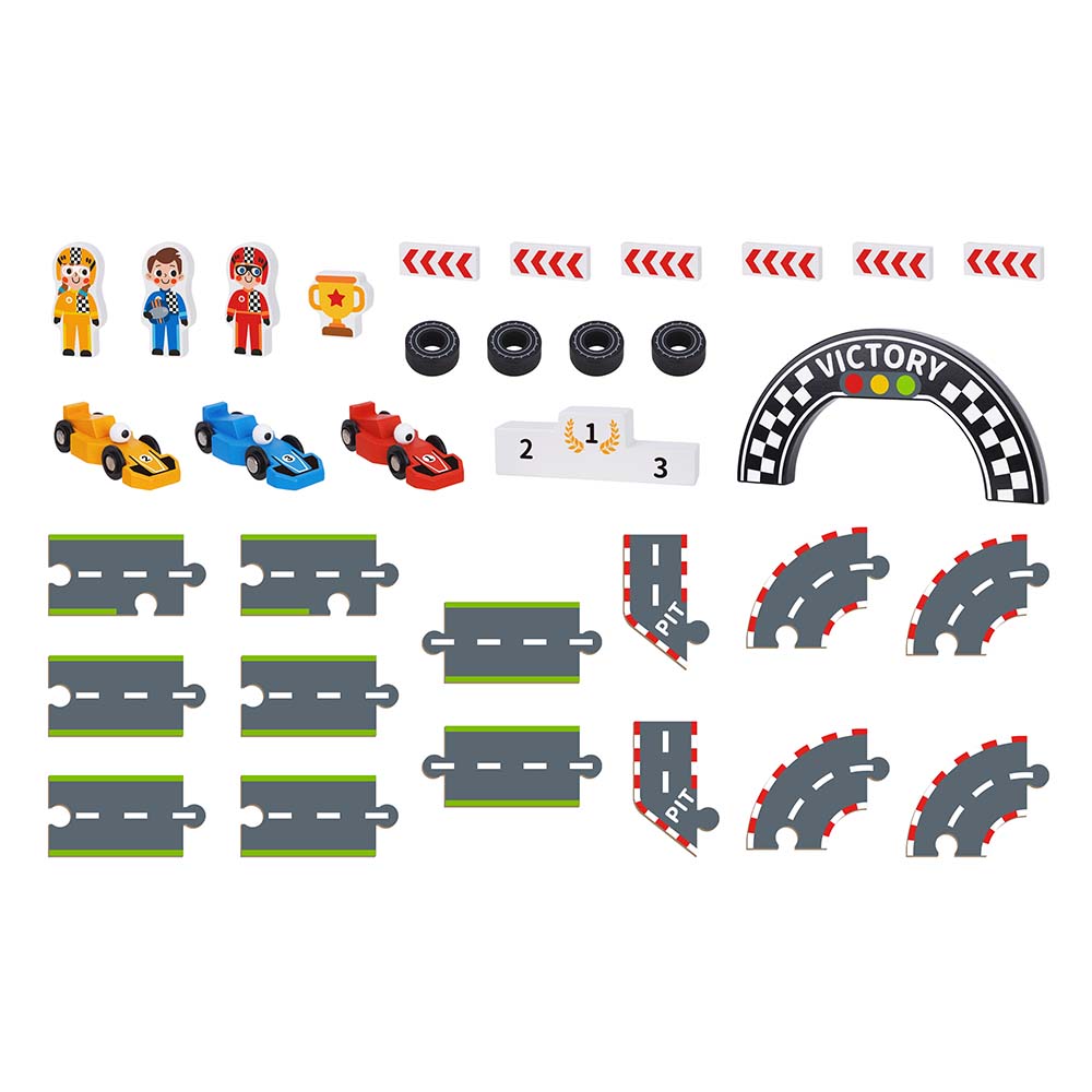 TookyToy - Pretend Play Story Box: Formula1 Car Racing Toy Set - Motherhood