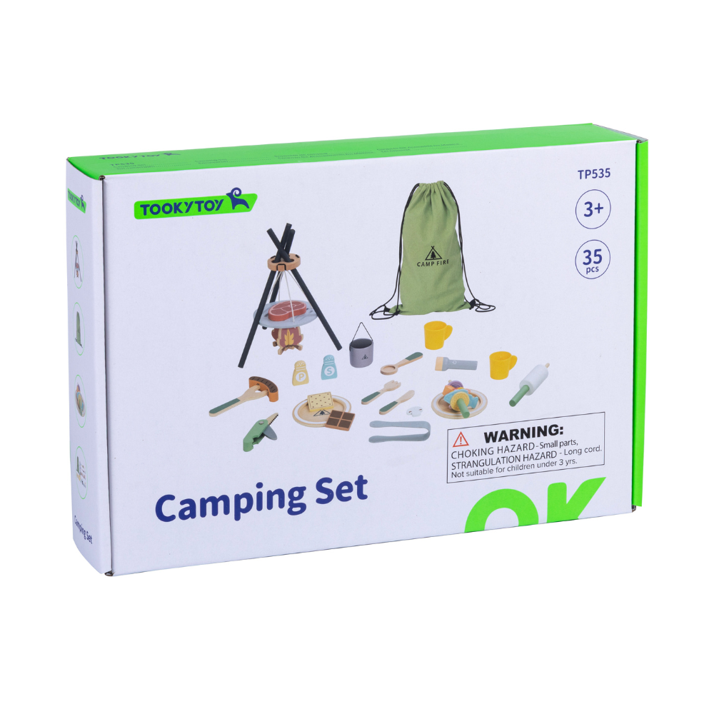 TookyToy - Pretend Play Cooking By The Campfire Toy Set