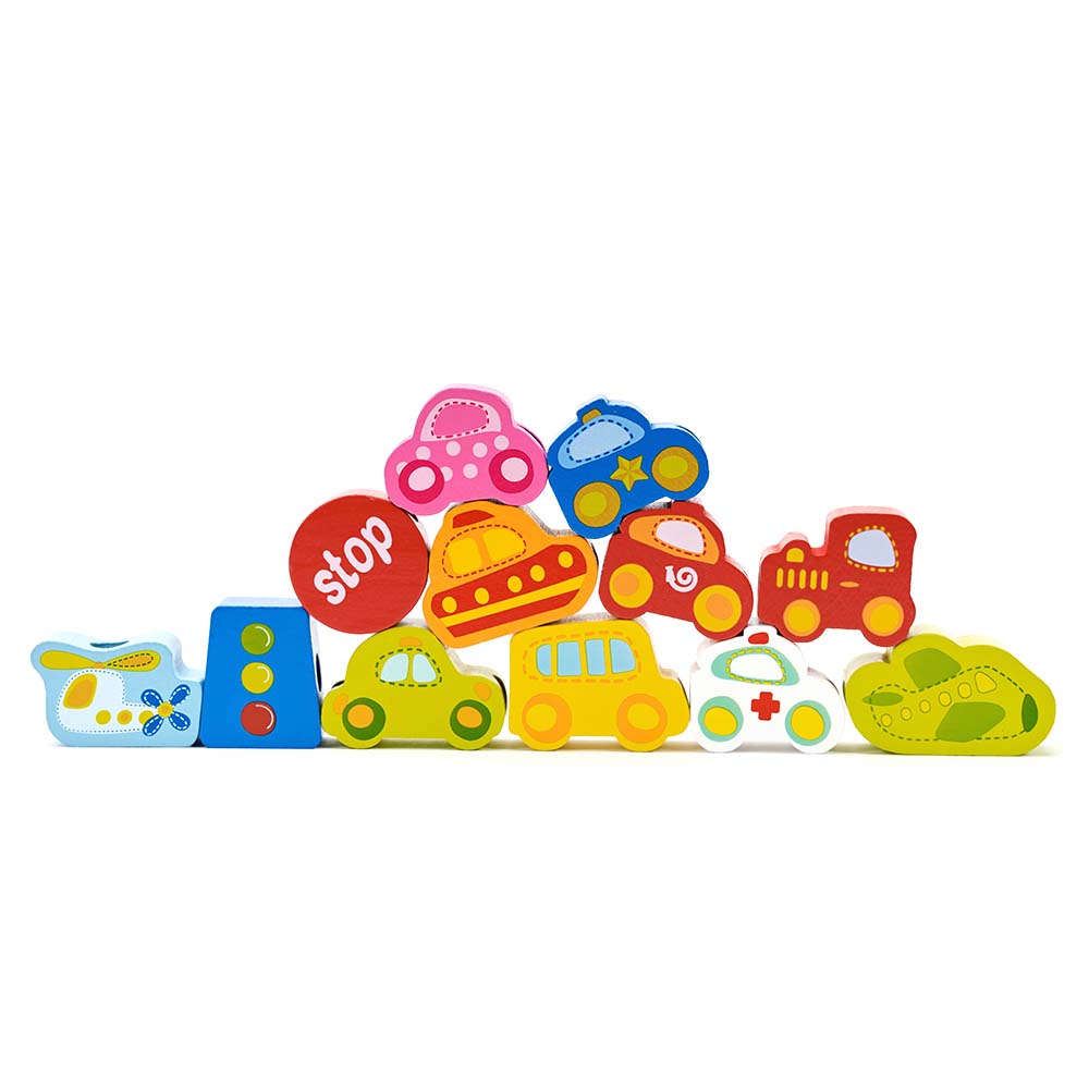 Classic World - Lacing Beads - Traffic - 13pcs