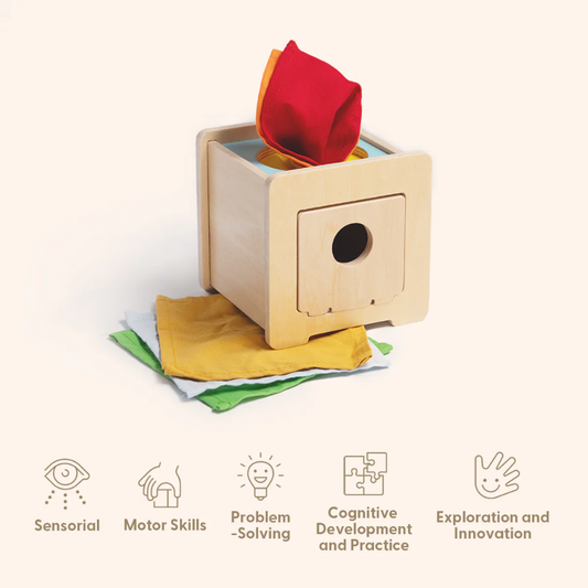 TookyToy - Montessori Activity Box Baby Playset - 5-6 Months