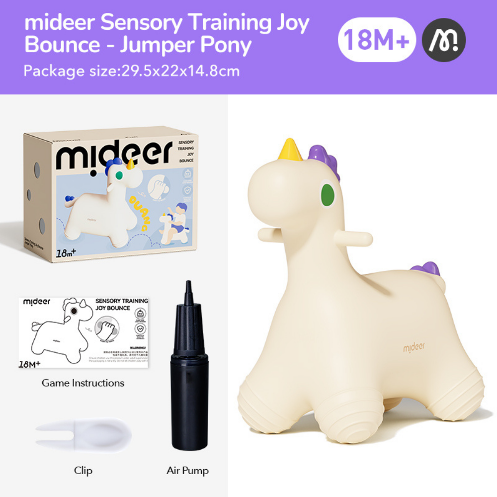Mideer - Sensory Bounce Jumper Pony - Indoor & Outdoor for Ages 18 Months+