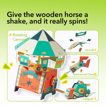 Mideer - DIY Kids Science Kit - Mechanics: Build Your Own Moving Models