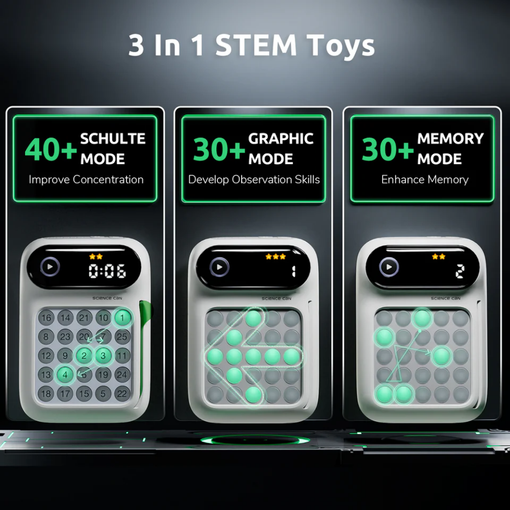 TopBright - Speed Number 3-in-1 STEM Brain Training Game for Kids