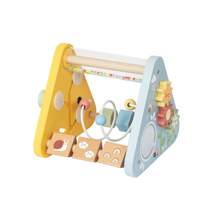 TookyToy - 5-in-1 Wooden Activity Triangle Baby Sensory Play Centre
