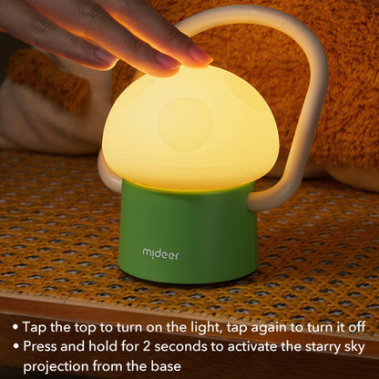 Mideer - 2-in-1 Magical Mushroom Lamp Night Light & Projector for Kids