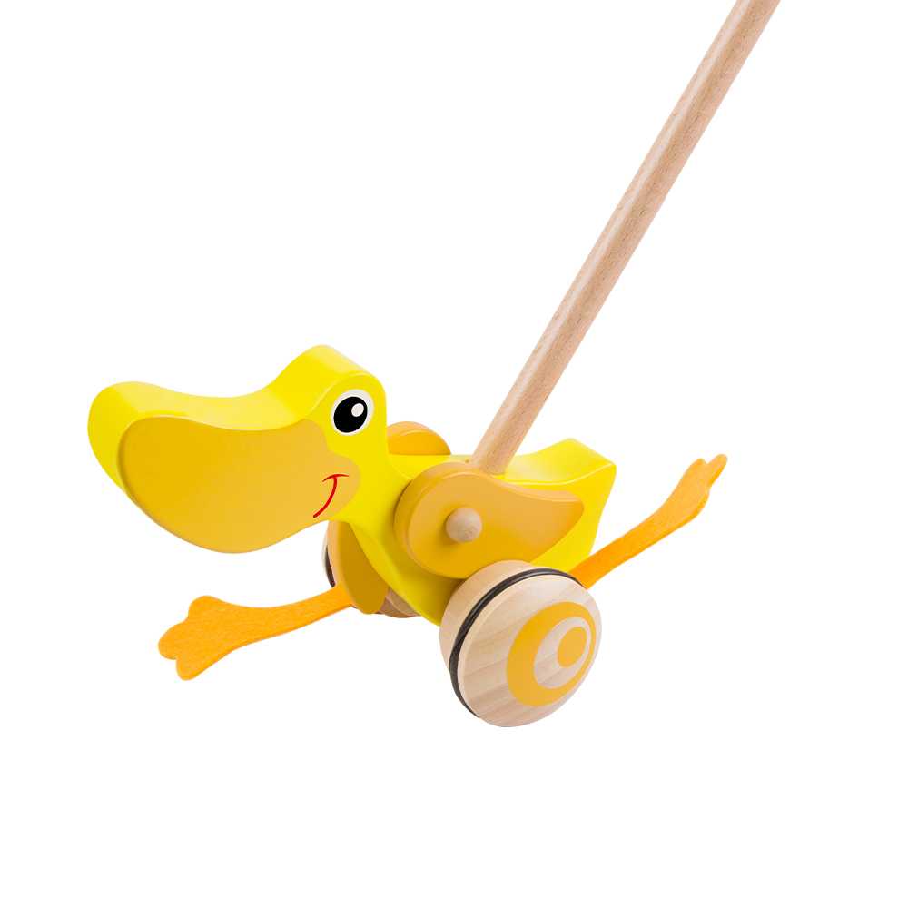 Classic World - Pull & Push Toy - Duck