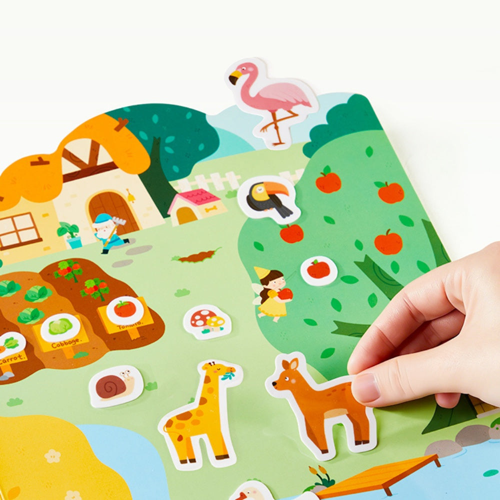 Mideer - Reusable Jelly Sticker Set: The Fairy Tree House - Early Learning Activity