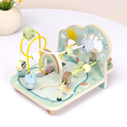 TookyToy - Forest Bead Maze - Wooden Fine Motor Activity Toy