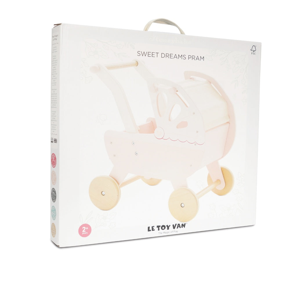 Le Toy Van - Wooden Retro Doll Pram