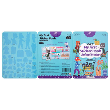 TookyToy - Silicone Sticker Book - Animal Market - Motherhood