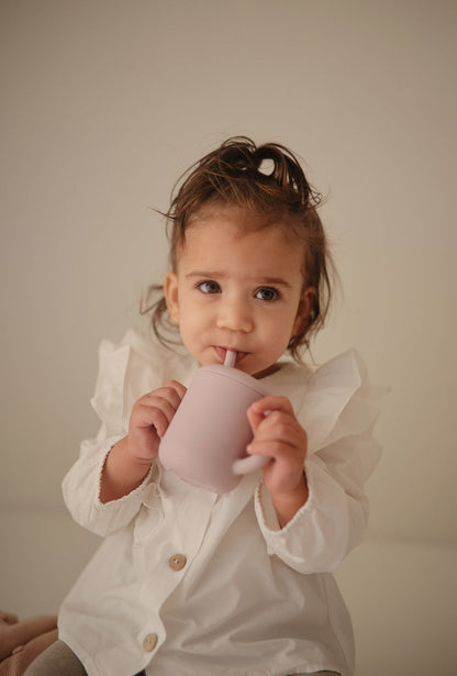 Mushie Silicone Training Cup + Straw (Limited Ed.) - Motherhood