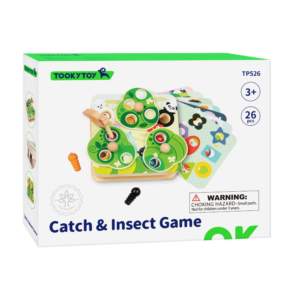 TookyToy - Magnetic Insect Game: Bug Catching Fine Motor Skills Toy
