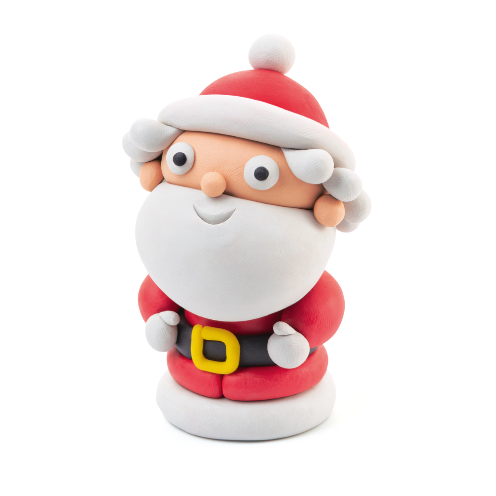 Hey Clay - Modelling Air-Dry Clay with Fun Interactive App - Santa, Christmas Series, 5 cans