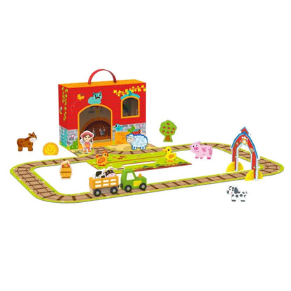 TookyToy - Pretend Play Story Box: Farmyard Friends Toy Set - Motherhood