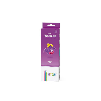 Hey Clay - Modelling Air-Dry Clay with Fun Interactive App - Volcano, series Aliens, 3 cans