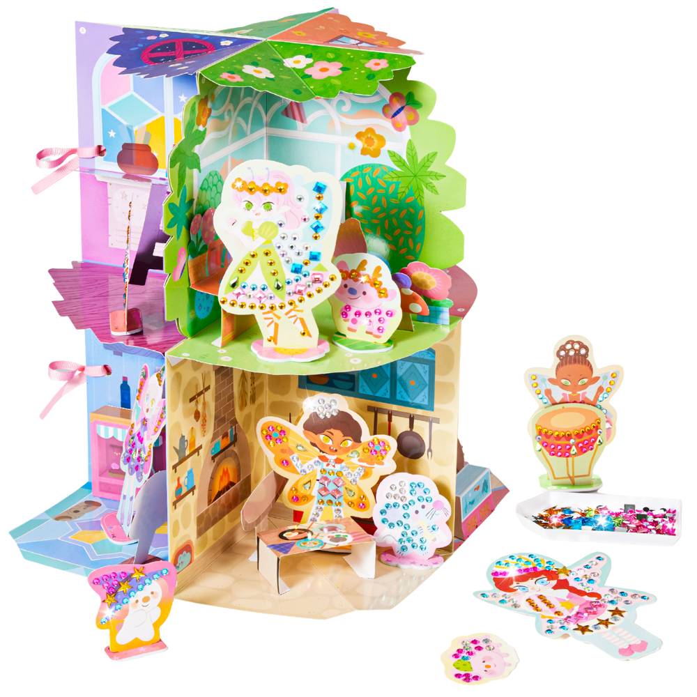 Jar Meló - Diamond Art Dollhouse - Fairy Castle Craft & Play Set