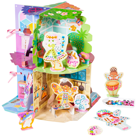 Jar Meló - Diamond Art Dollhouse - Fairy Castle Craft & Play Set