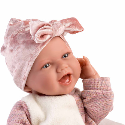 Llorens - Baby Girl Doll with Blanket Wrap, Clothing & Accessories: Mimi - 42cm