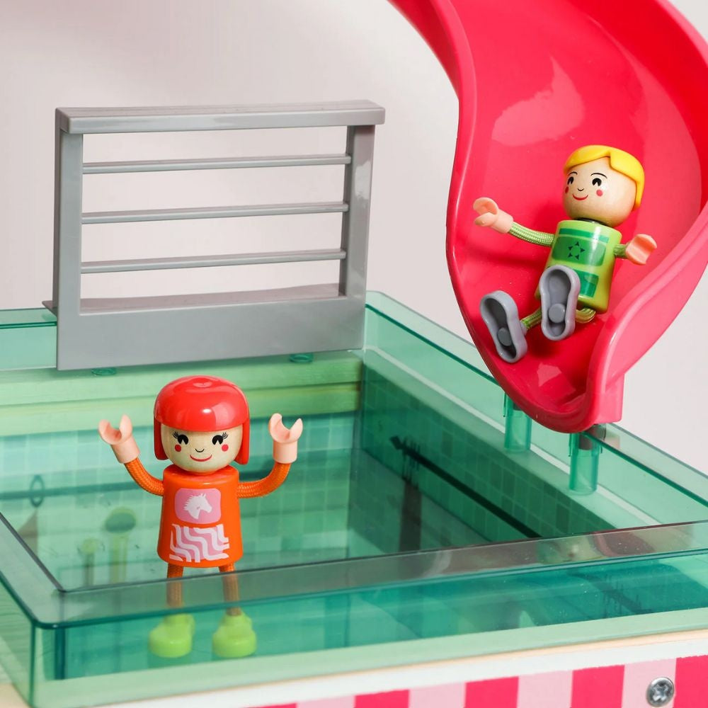 TopBright - Modern Doll House - Fully Furnished with Lights & Sounds - 80 x 25 x 75 cm - 20pcs-**