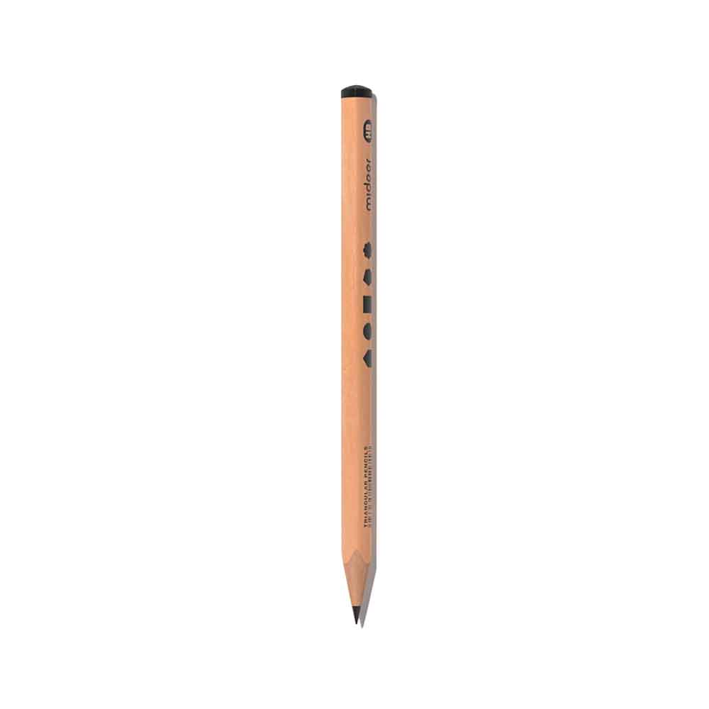 Mideer - Triangular HB Pencils 18-Pack - Correct Pencil Grip for for Early Writing