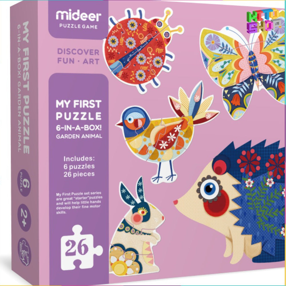 Mideer - My First Puzzle for Kids - Garden Animals - 26pcs