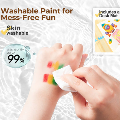 Jar Meló - Carnival Party - Squeegee Painting Arts and Crafts Kit for Kids