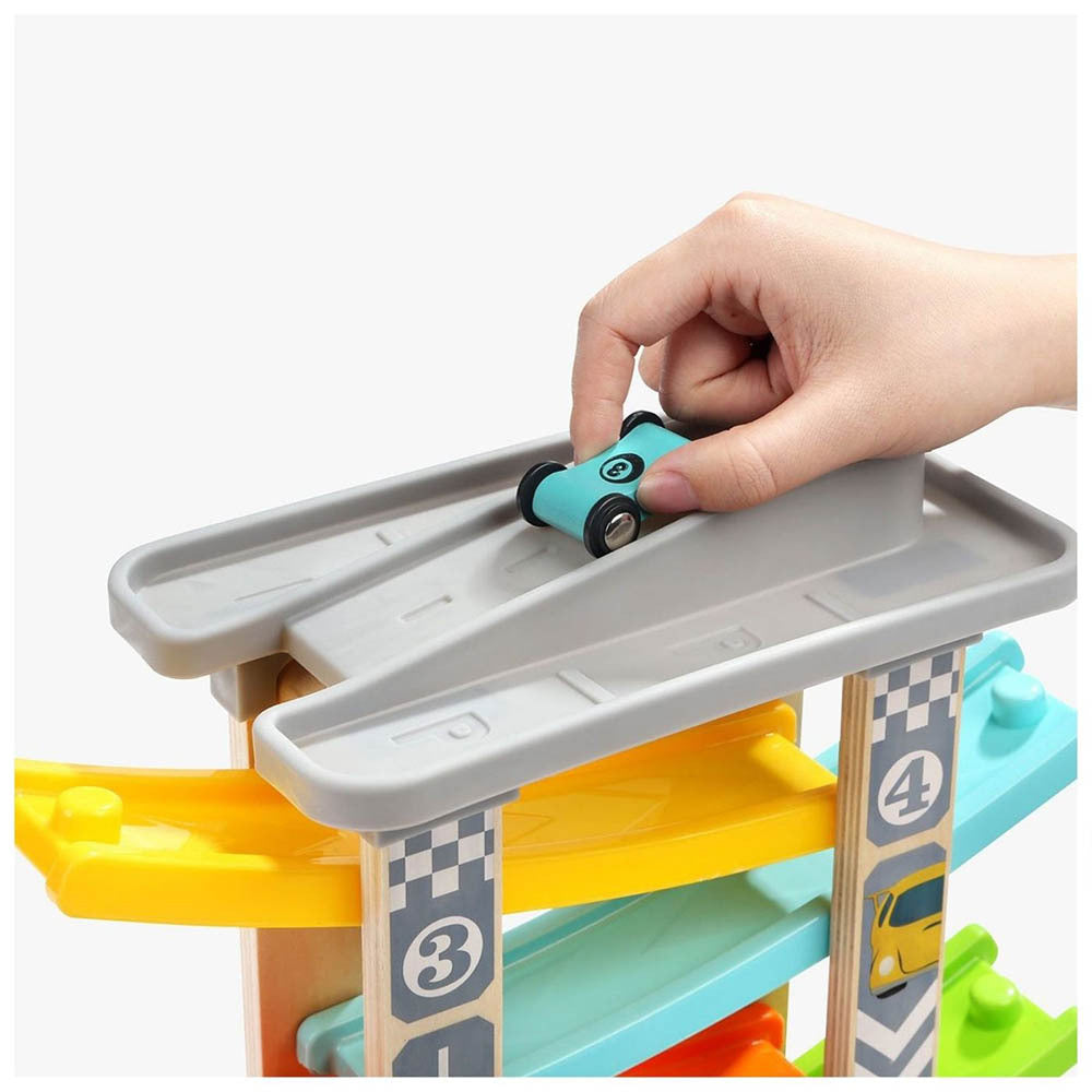 TopBright - Ramp Car Racer with 4 Tracks