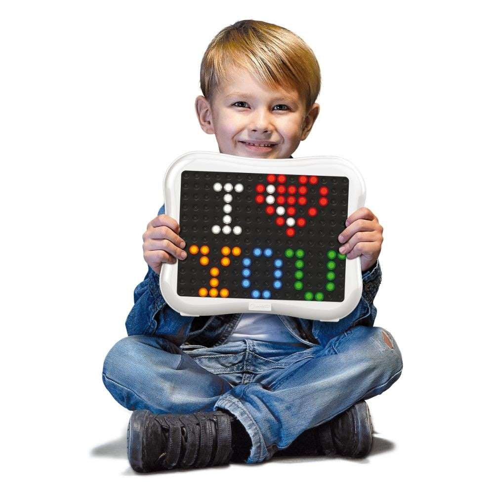 Quercetti - Light Up Peg Board - Illuminated Mosaic Art Activity for Kids