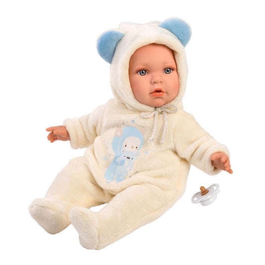 Llorens - Baby Boy Doll with Clothing & Pacifier: Enzo - 42cm