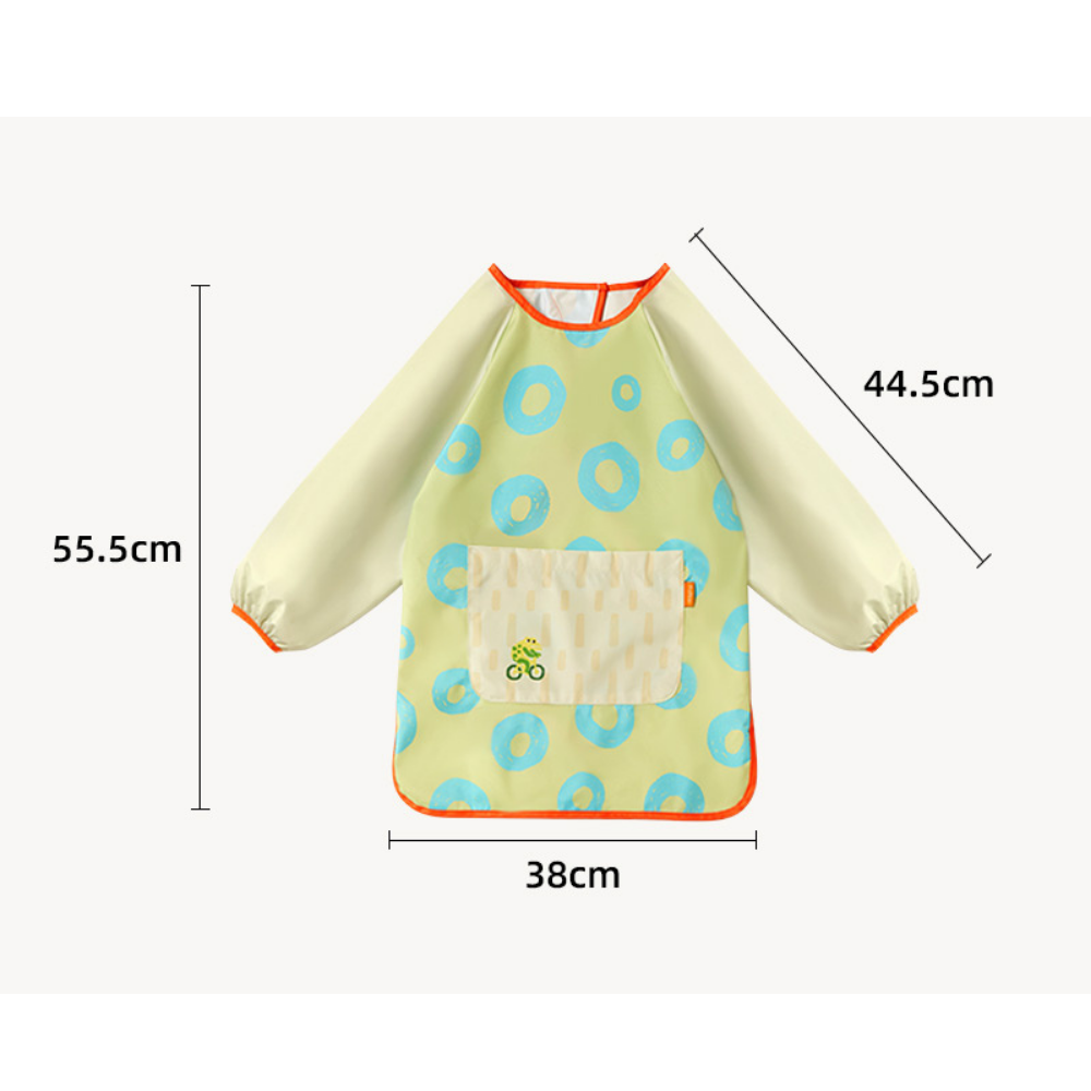 Mideer - Waterproof Art Smock: Kids Painting Apron - Lime Green