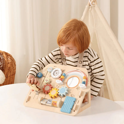 TookyToy - 2-in-1 Montessori Activity Busy Board
