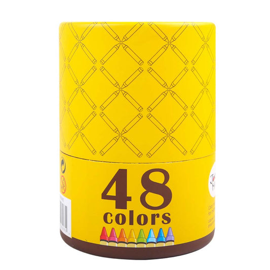 Jar Meló - Wax Crayons - Washable Non-Toxic - 48 Colours - Motherhood