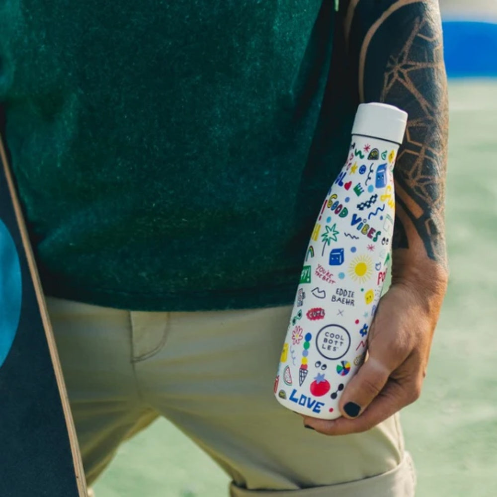 Cool Bottles - Triple-Insulated Water Bottle - Good Vibes 500ml