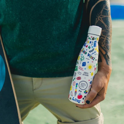 Cool Bottles - Triple-Insulated Water Bottle - Good Vibes 500ml