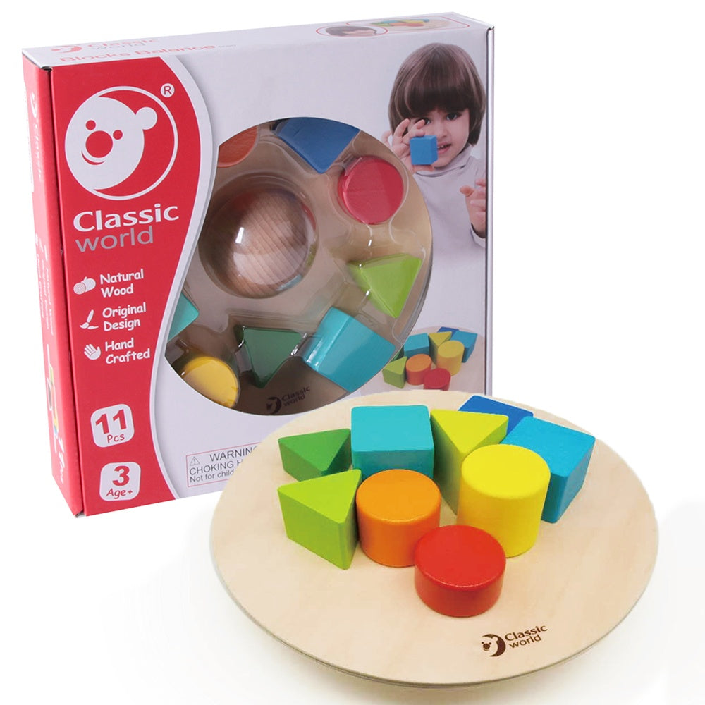 Classic World - Wooden Blocks Balance - 11pcs